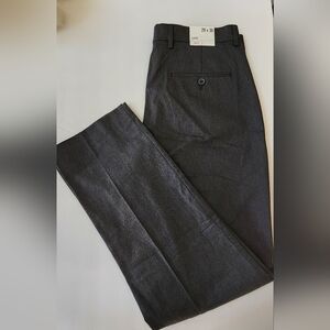 Express Men's Dark Gray Dress Pants - Classic Straight Fit 29x30